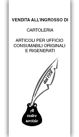 Vendita all'ingrosso di cartoleria, articoli per ufficio consumabili originali e rigenerati